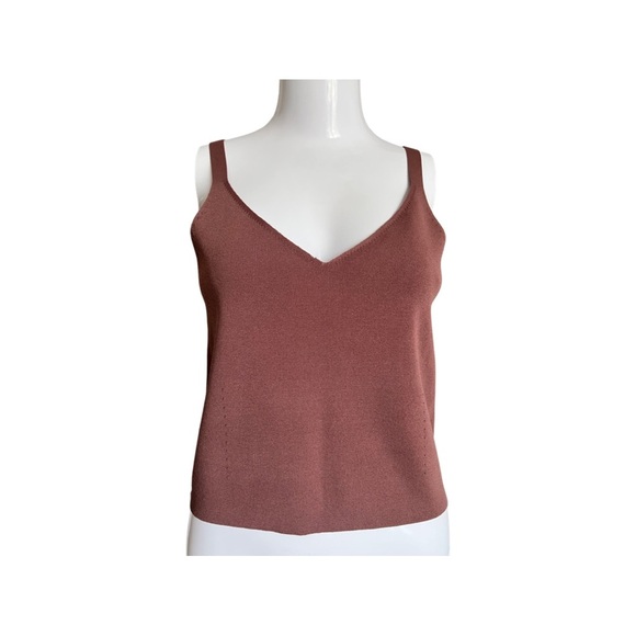 ALIZA CAMI KNIT TANK CHOCOLATE - Picture 5 of 7
